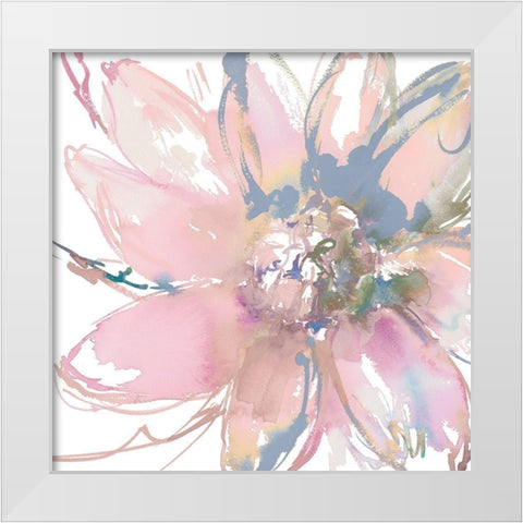 Delicate Flower Burst White Modern Wood Framed Art Print by Loreth, Lanie