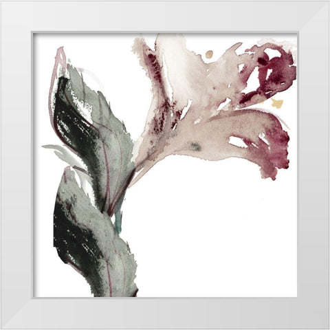 Muted Blooms I White Modern Wood Framed Art Print by Loreth, Lanie