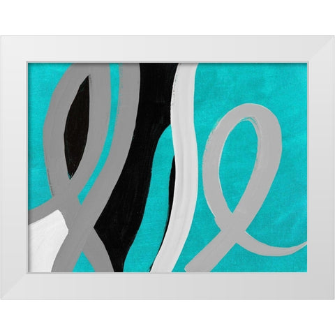 Mist Love Life White Modern Wood Framed Art Print by Loreth, Lanie