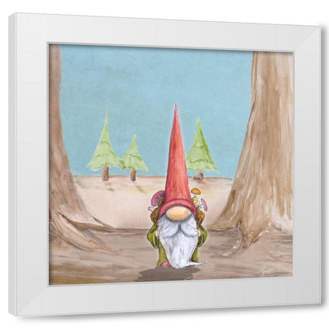 Gnoming Around I White Modern Wood Framed Art Print by Edwins, Hugo
