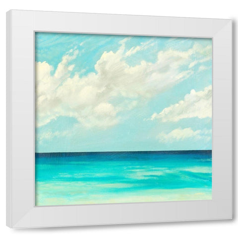 Still Waters White Modern Wood Framed Art Print by Meneely, Dan