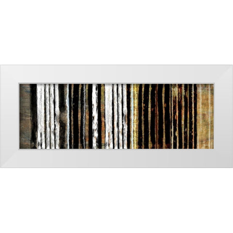 Vertical Horizon II White Modern Wood Framed Art Print by Meneely, Dan