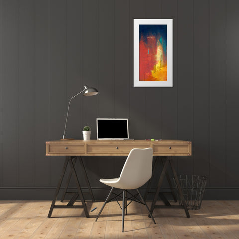 Summer Set II White Modern Wood Framed Art Print by Meneely, Dan