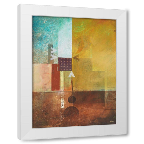 Reconstruct White Modern Wood Framed Art Print by Meneely, Dan