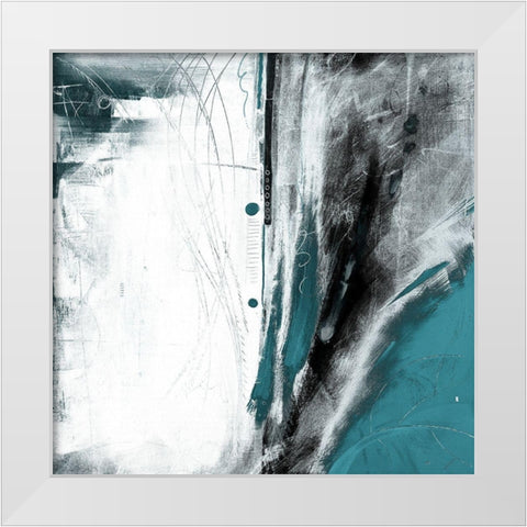 Hailstorm White Modern Wood Framed Art Print by Meneely, Dan
