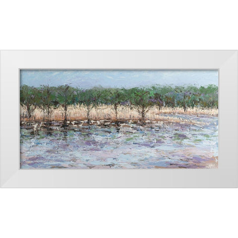 Near SThe Stream White Modern Wood Framed Art Print by Coolick, Ann Marie