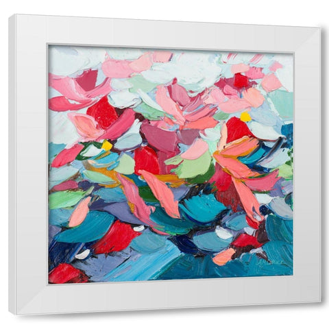 Pastel Internodes White Modern Wood Framed Art Print by Coolick, Ann Marie