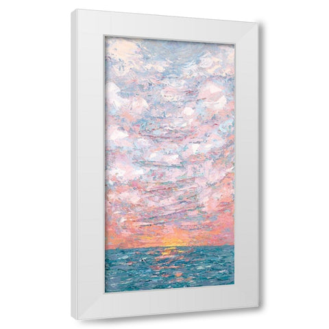 Sunset Rise White Modern Wood Framed Art Print by Coolick, Ann Marie