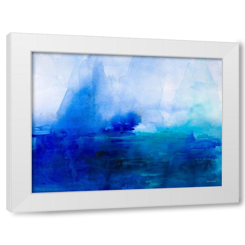 Into The Ocean White Modern Wood Framed Art Print by Loreth, Lanie