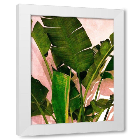 Emerald Palm White Modern Wood Framed Art Print by Navas, Emily