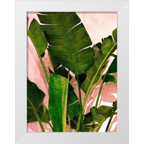 Emerald Palm White Modern Wood Framed Art Print by Navas, Emily