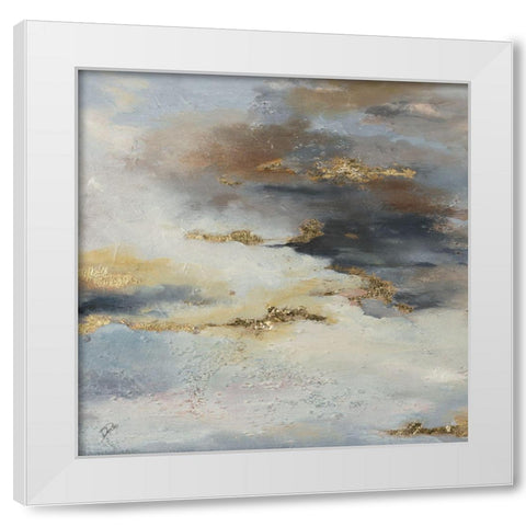 A Light In The Dark I White Modern Wood Framed Art Print by Pinto, Patricia