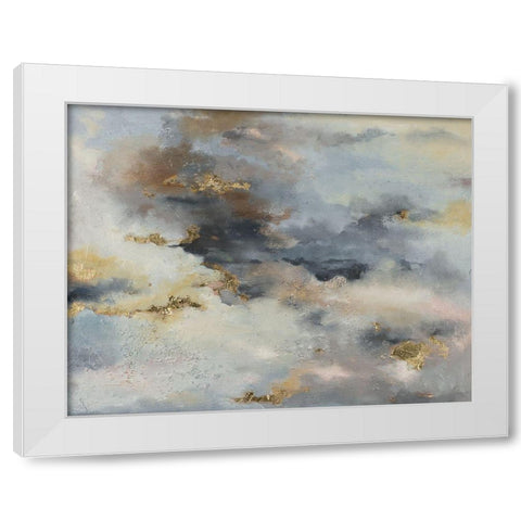 A Light in the Dark White Modern Wood Framed Art Print by Pinto, Patricia