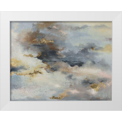 A Light in the Dark White Modern Wood Framed Art Print by Pinto, Patricia