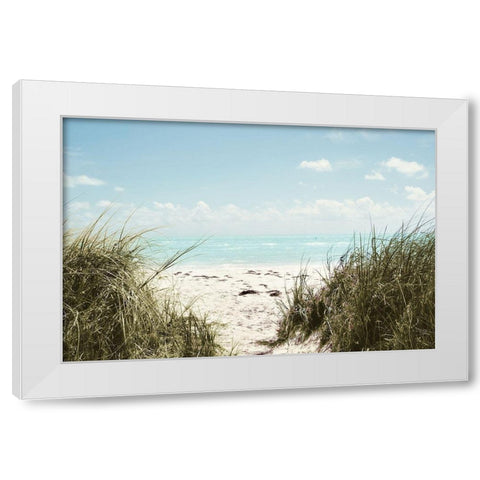 Sunny Days White Modern Wood Framed Art Print by ODell, Debbie