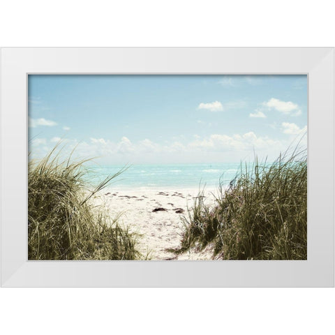 Sunny Days White Modern Wood Framed Art Print by ODell, Debbie