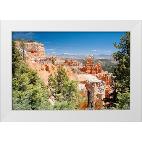 Western Summers White Modern Wood Framed Art Print by ODell, Debbie