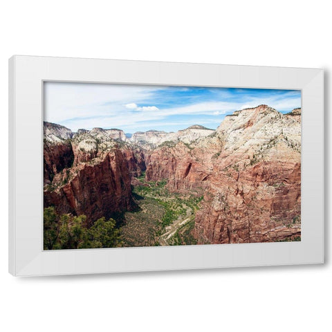 Rocky Side White Modern Wood Framed Art Print by ODell, Debbie