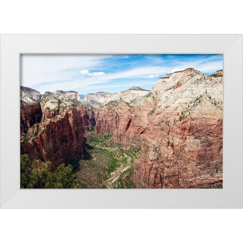 Rocky Side White Modern Wood Framed Art Print by ODell, Debbie