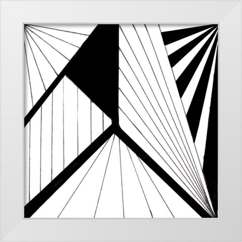 Retroscape White Modern Wood Framed Art Print by Wilson, Kali