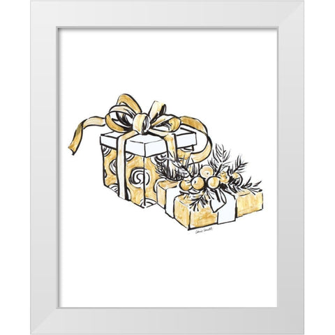Gift Wrapped I White Modern Wood Framed Art Print by Loreth, Lanie