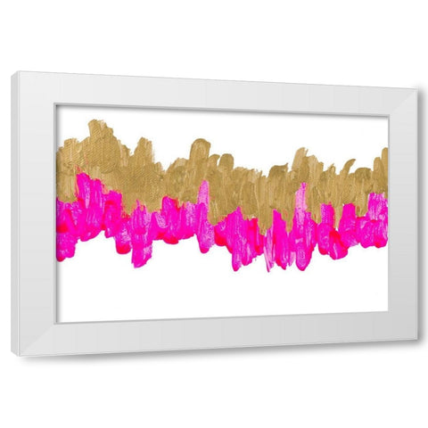 Bright Wavelength White Modern Wood Framed Art Print by Bryant, Susan