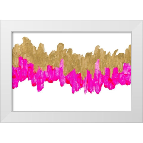 Bright Wavelength White Modern Wood Framed Art Print by Bryant, Susan