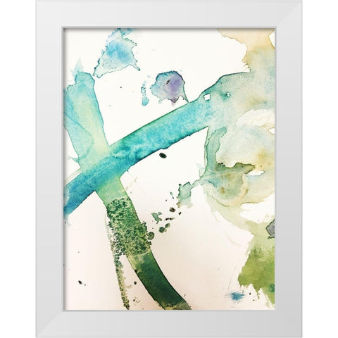 Childs Play I White Modern Wood Framed Art Print by Bryant, Susan