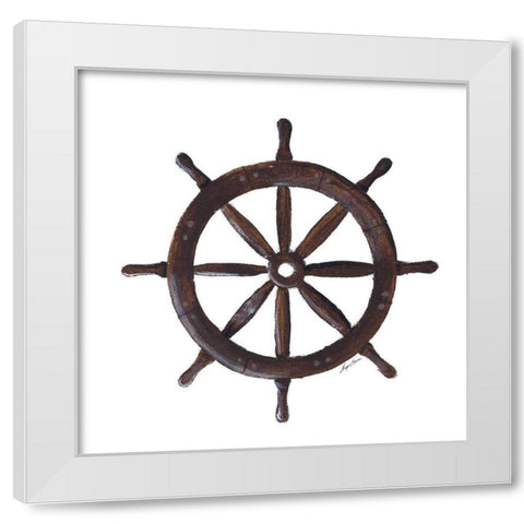 To the Sea II White Modern Wood Framed Art Print by Edwins, Hugo