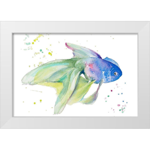 Aquarium Life II White Modern Wood Framed Art Print by Loreth, Lanie