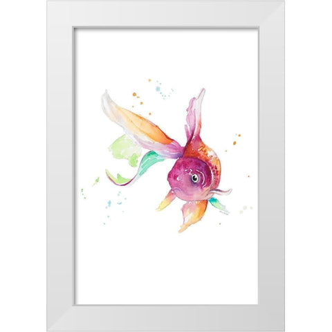 Fin-Tastic II White Modern Wood Framed Art Print by Loreth, Lanie
