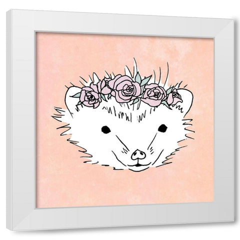 Zoo Sketch II White Modern Wood Framed Art Print by SD Graphics Studio