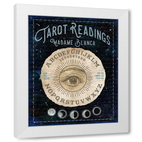 Fortune Reading II White Modern Wood Framed Art Print by Medley, Elizabeth