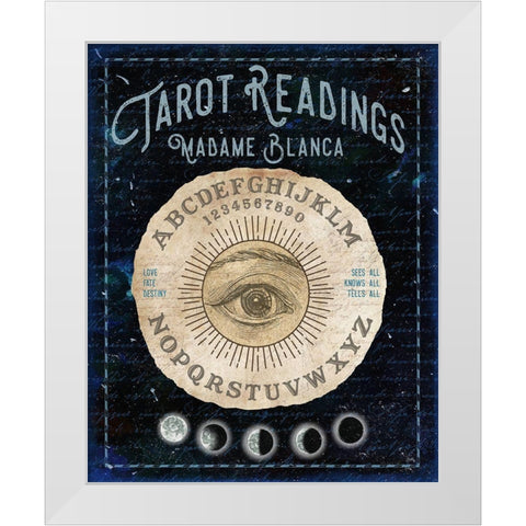 Fortune Reading II White Modern Wood Framed Art Print by Medley, Elizabeth