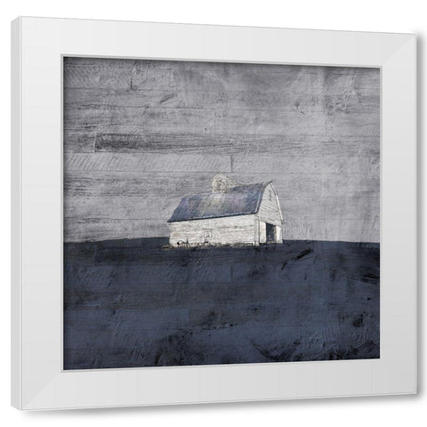 Gray Barn White Modern Wood Framed Art Print by Mabat, Ynon