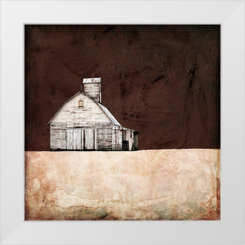 Neutral Brown Farm White Modern Wood Framed Art Print by Mabat, Ynon