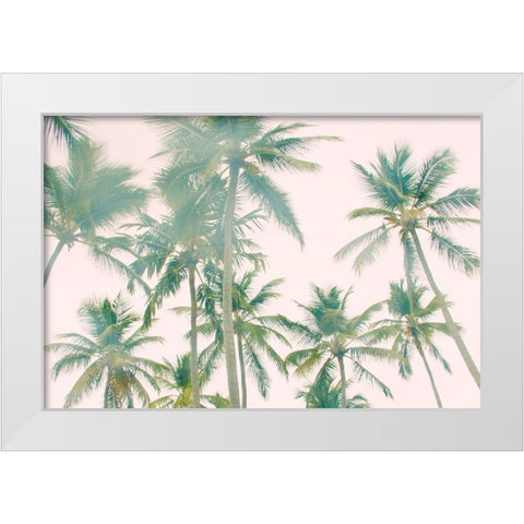 Top Of Palm Island White Modern Wood Framed Art Print by Navas, Emily