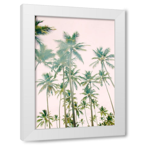 Palm Island White Modern Wood Framed Art Print by Navas, Emily