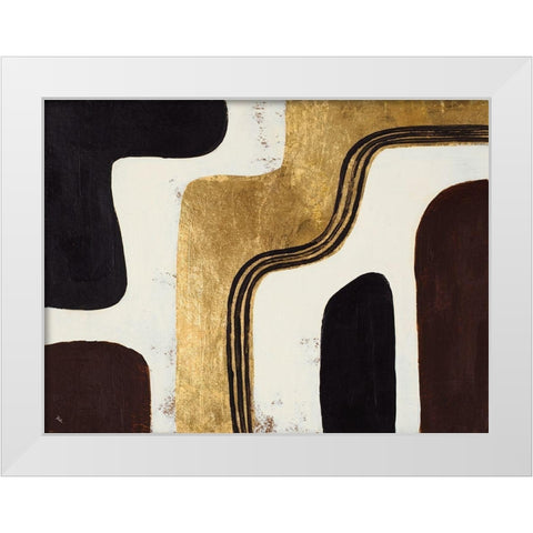 Retro Africa White Modern Wood Framed Art Print by Pinto, Patricia