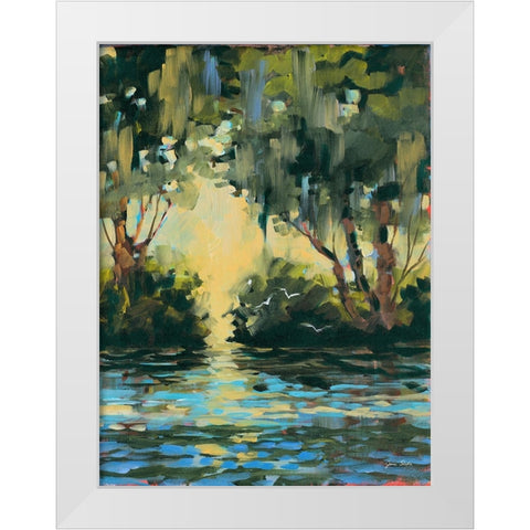Deep in the Forest White Modern Wood Framed Art Print by Slivka, Jane