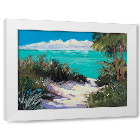 Tarpon Beach White Modern Wood Framed Art Print by Slivka, Jane