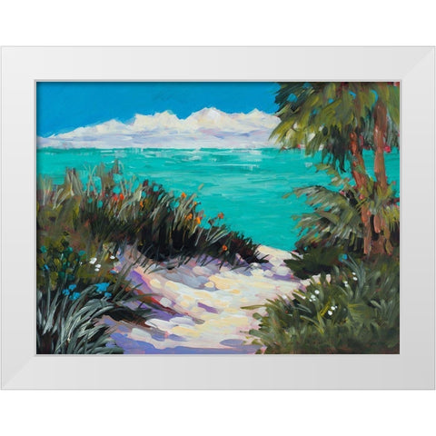 Tarpon Beach White Modern Wood Framed Art Print by Slivka, Jane