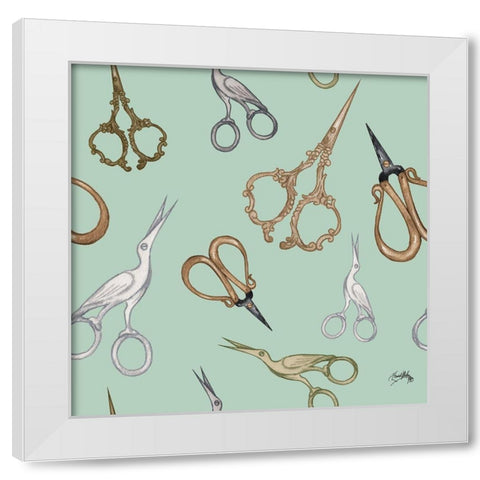 Fashion Tools III White Modern Wood Framed Art Print by Baker, Mary Beth