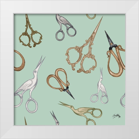 Fashion Tools III White Modern Wood Framed Art Print by Baker, Mary Beth