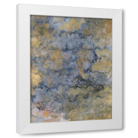 Metallic Space White Modern Wood Framed Art Print by Bucheli, Amaya