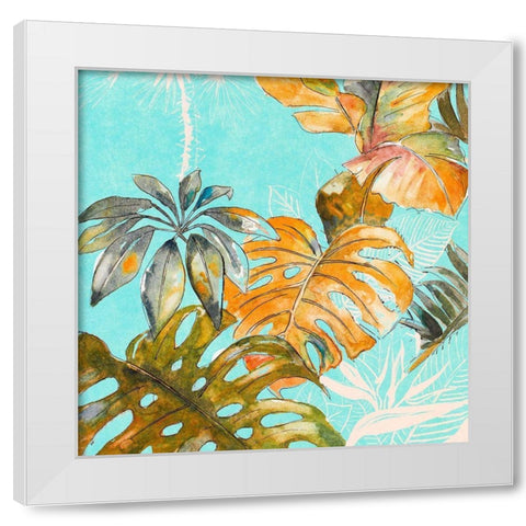 Palma Selvas on Blue I White Modern Wood Framed Art Print by Pinto, Patricia