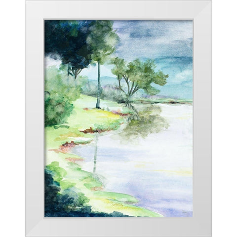 My Dream Place White Modern Wood Framed Art Print by Pinto, Patricia