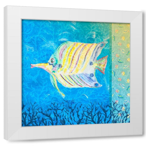 Under the Sea IV White Modern Wood Framed Art Print by DeRice, Julie