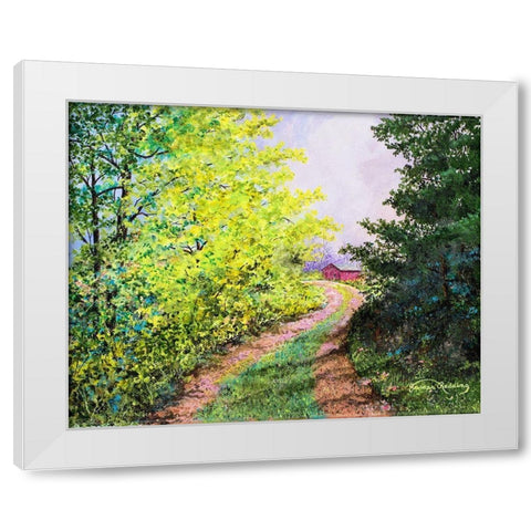 Almost Summer White Modern Wood Framed Art Print by Redding, James