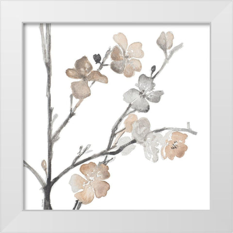 Bloom Stems White Modern Wood Framed Art Print by Loreth, Lanie